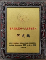 何成鹏荣获第八届武汉市十大杰出创业家